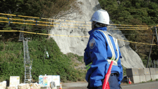 工事用車両の出入に伴う安全誘導(その後)